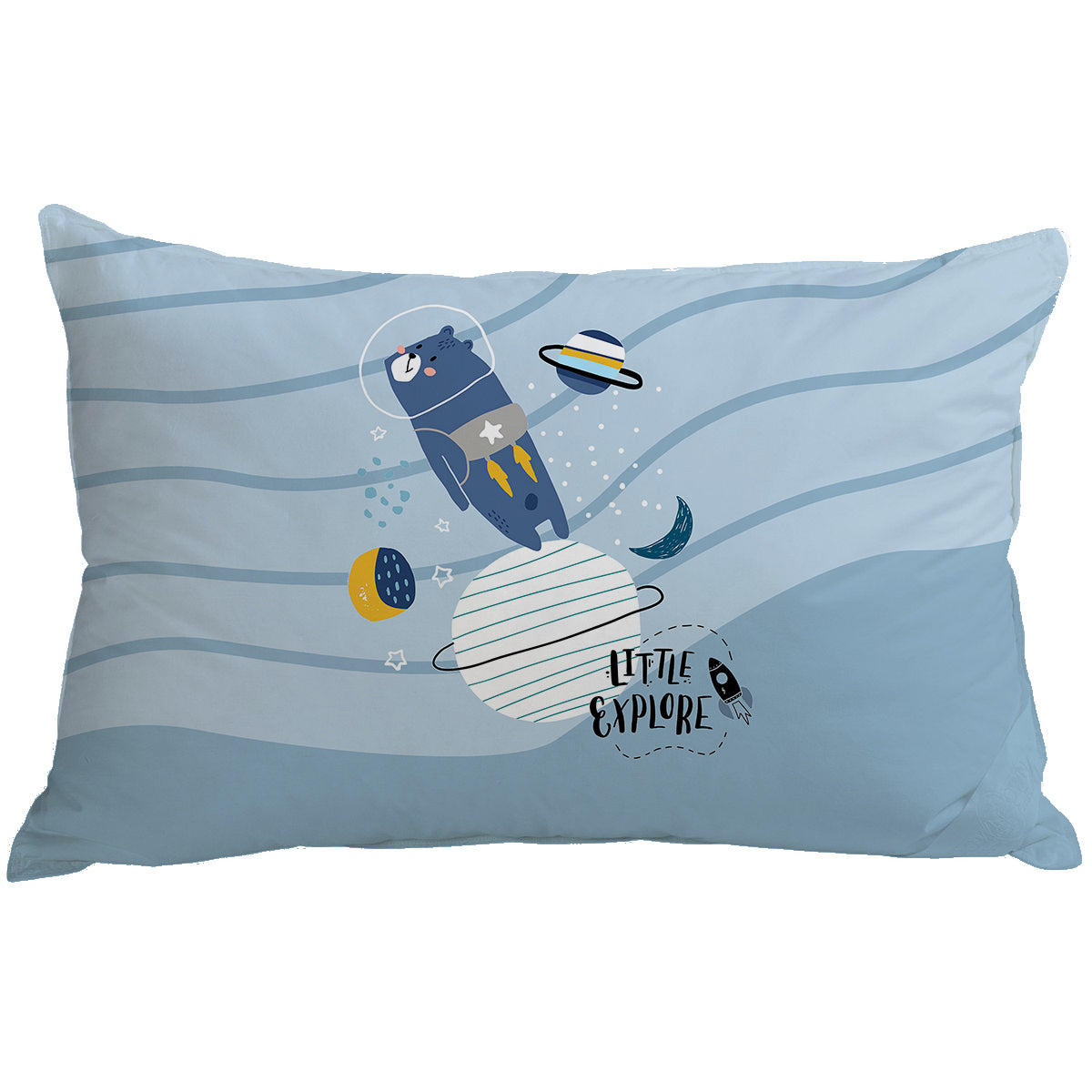 Space Station 100% Cotton Double Bedsheet