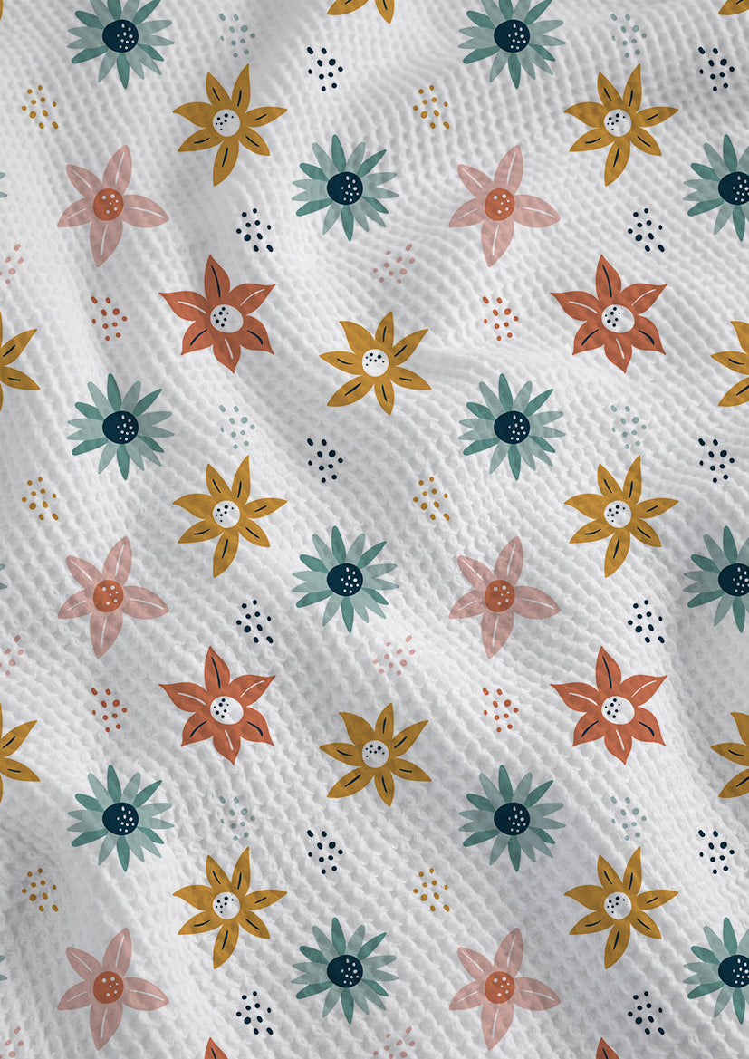 Jungle Waffle Hand Towel Set – Set of 3