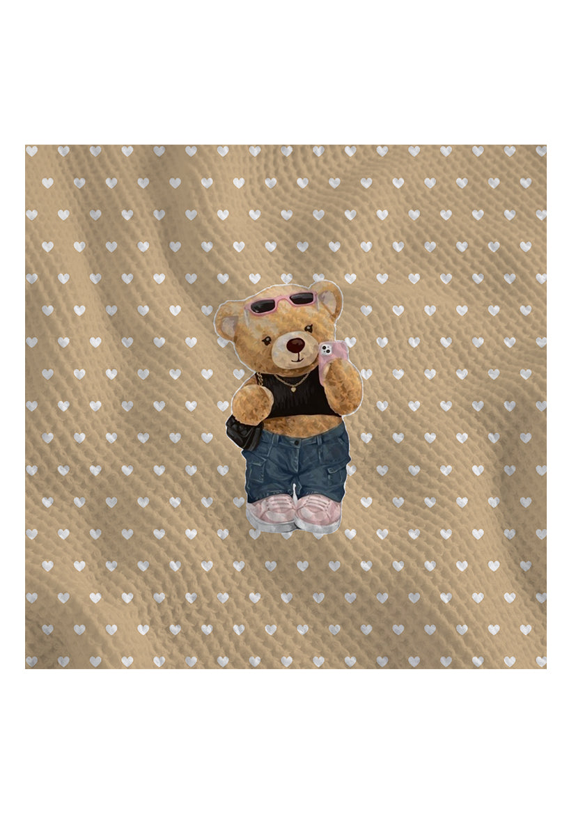 Polar Bear Waffle Cotton Hankies – Set of 3