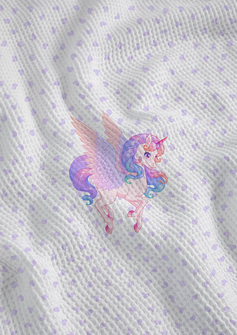 Unicorn Waffle Hand Towel Set – Set of 3