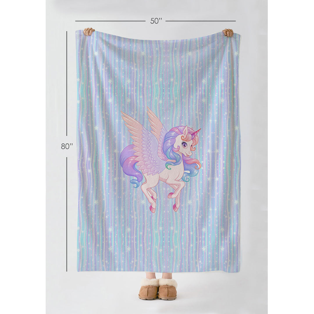 Unicorn Reversible Kids Single Quilt