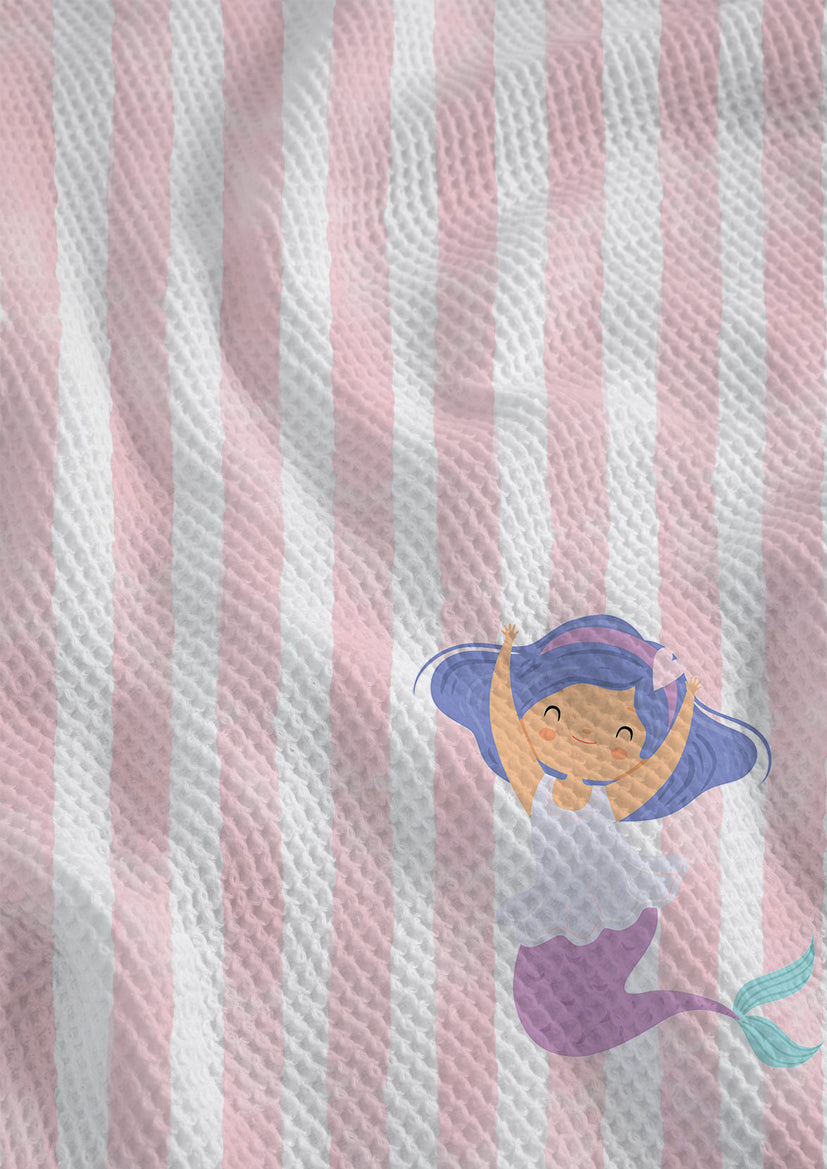 Mermaid Waffle Hand Towel Set – Set of 3