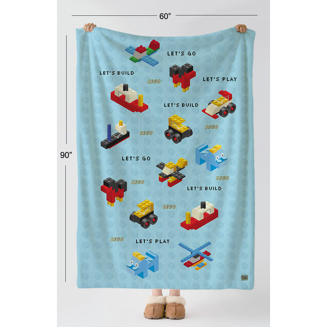 Lego Reversible Kids Single Quilt