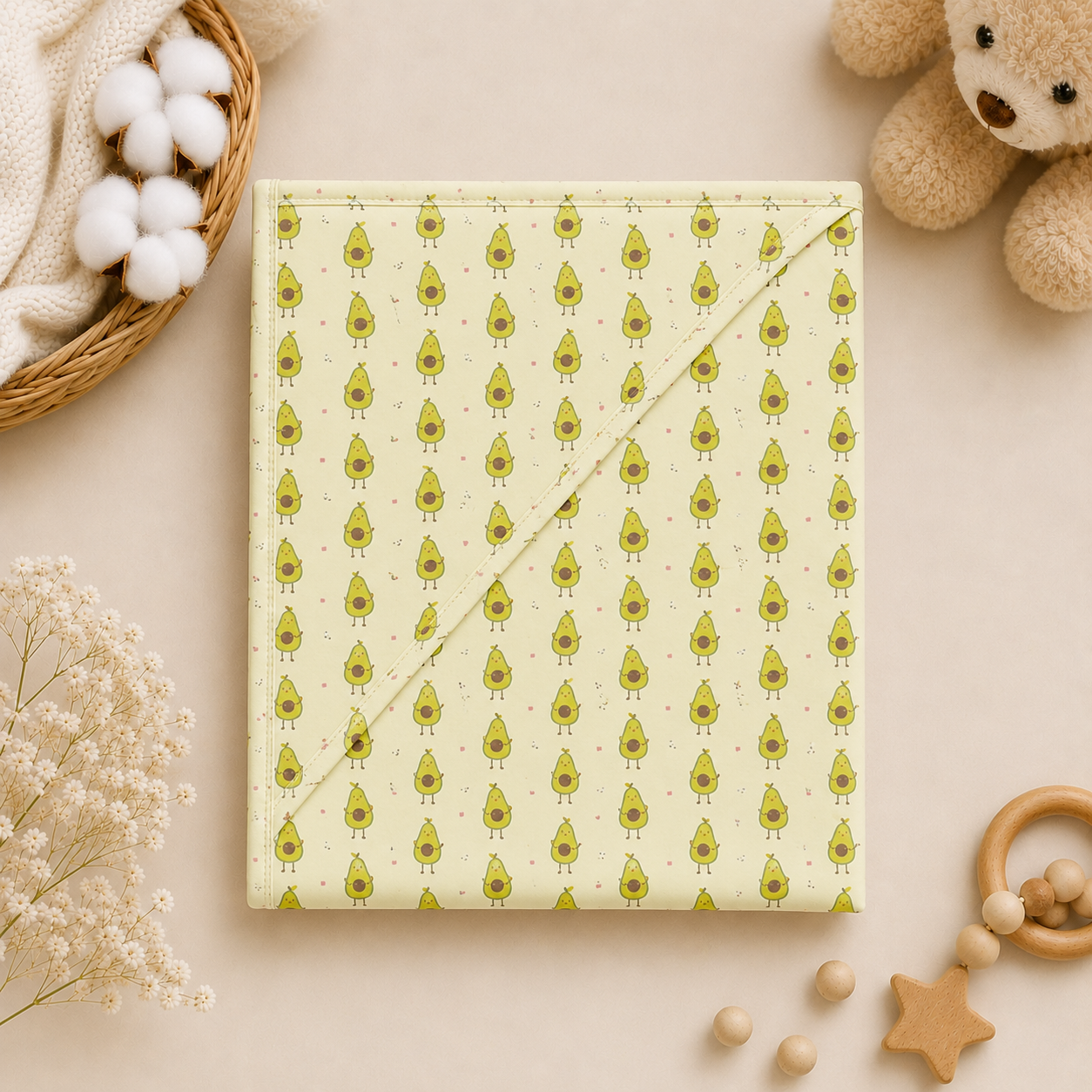 NEWBORN BATHING SET - SQUISHY AVOCADO