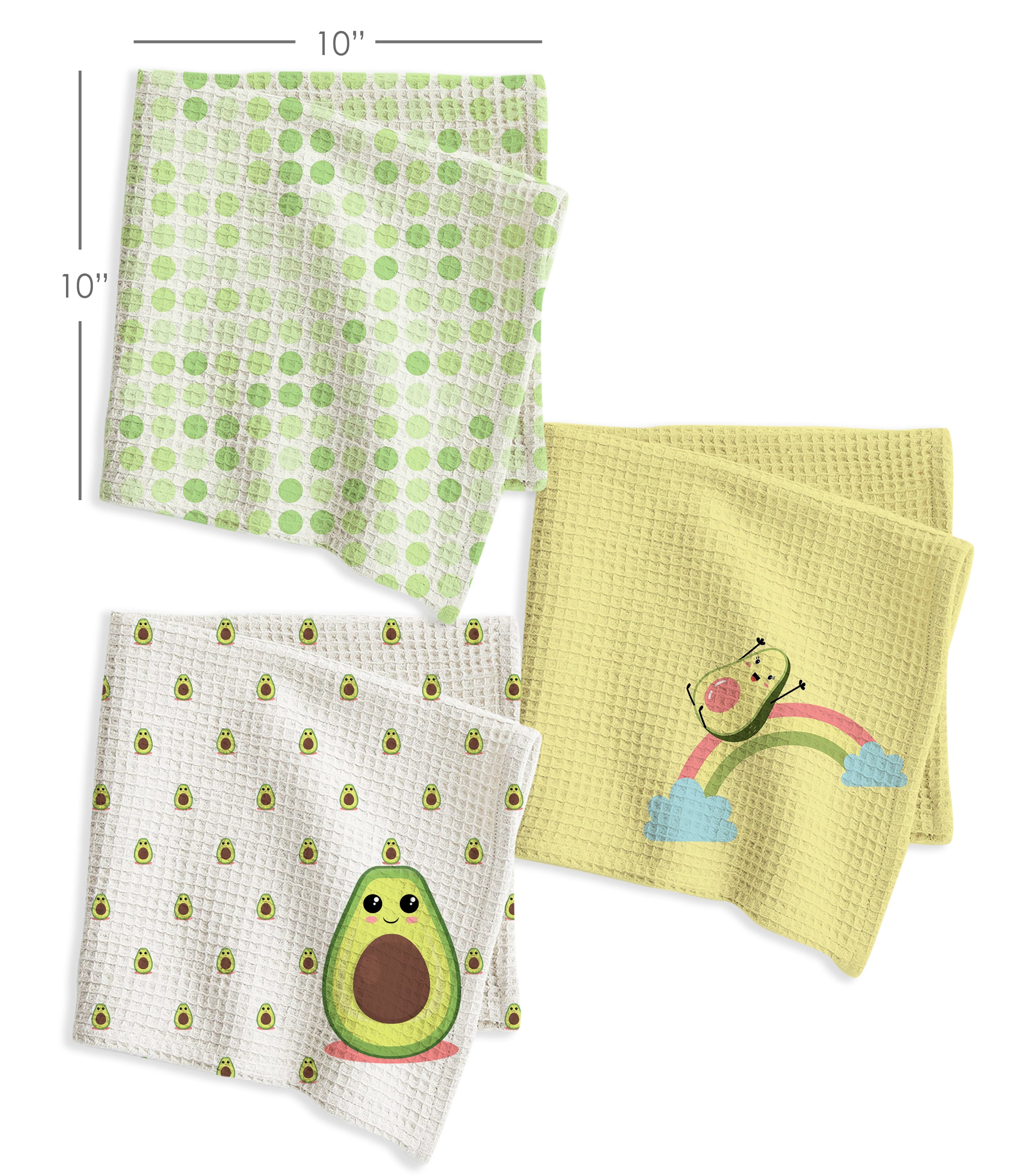 Avo Waffle Cotton Hankies – Set of 3