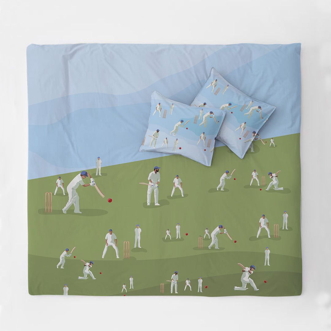 Cricket Champions 100% Cotton Double Bedsheet