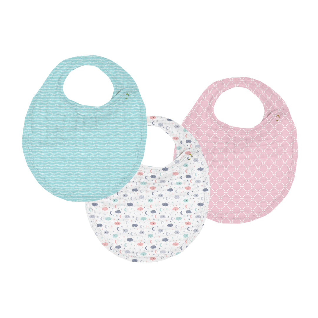Mermaid Muslin Bib – Set of 3