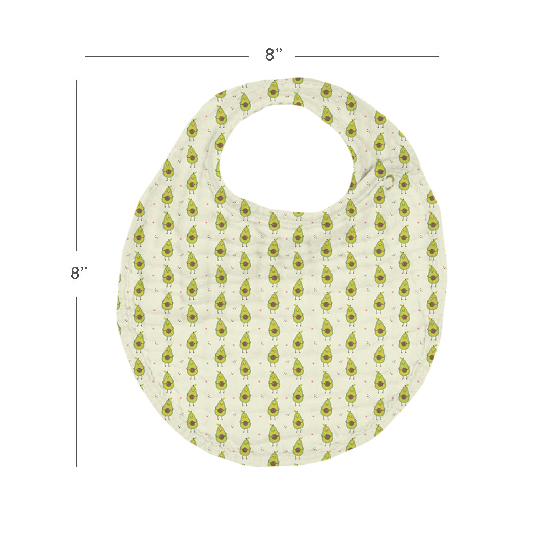 Avocado Muslin Bib – Set of 3