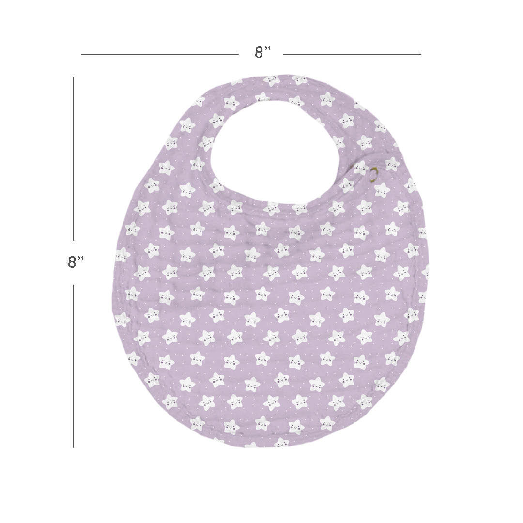Unicorn Muslin Bib – Set of 3
