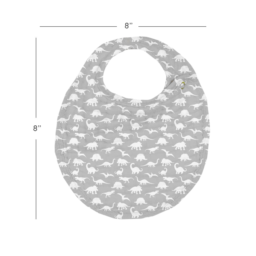 Dino Muslin Bib – Set of 3