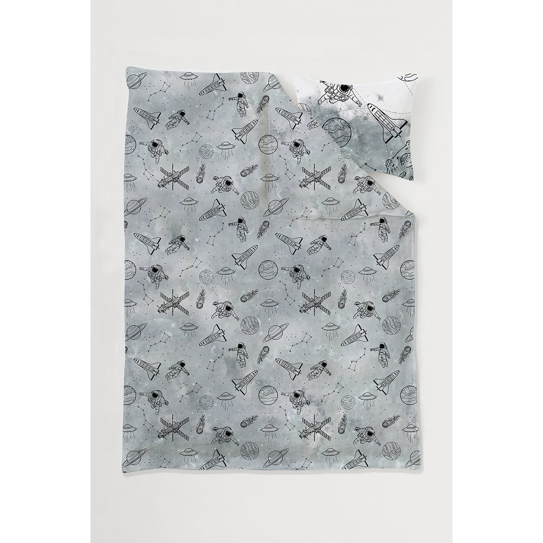 Astronaut 100% Cotton Single Bedsheet – 300 TC