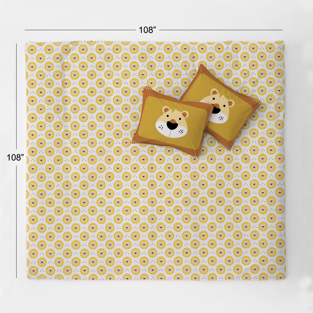 Jungle 100% Cotton Double Bedsheet