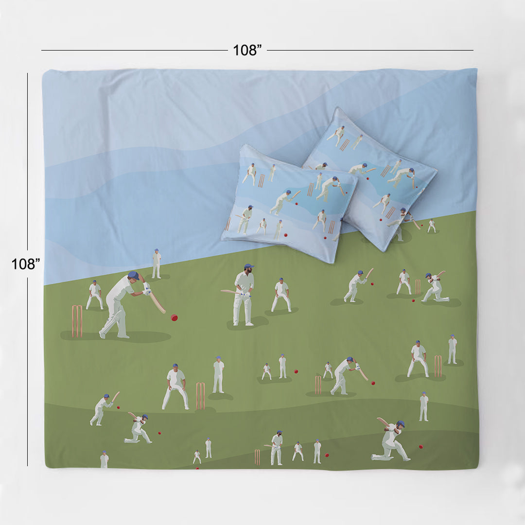 Cricket Champions 100% Cotton Double Bedsheet