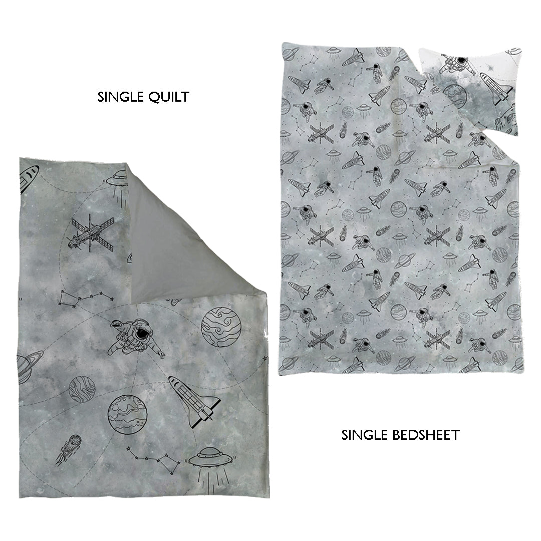 Astronaut Kids Single Bedding combo