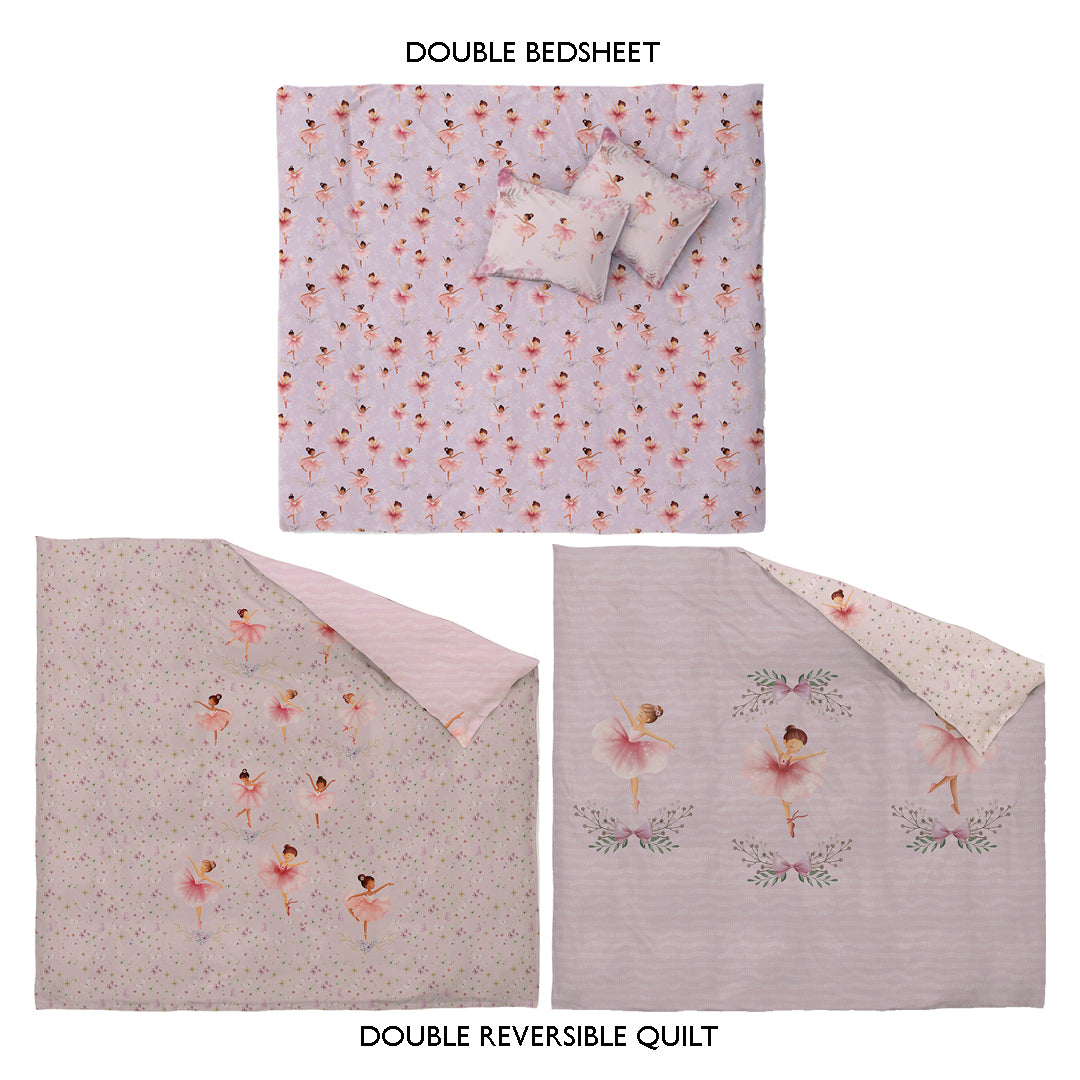 Dancing Ballerina Kids Double Bedding Combo