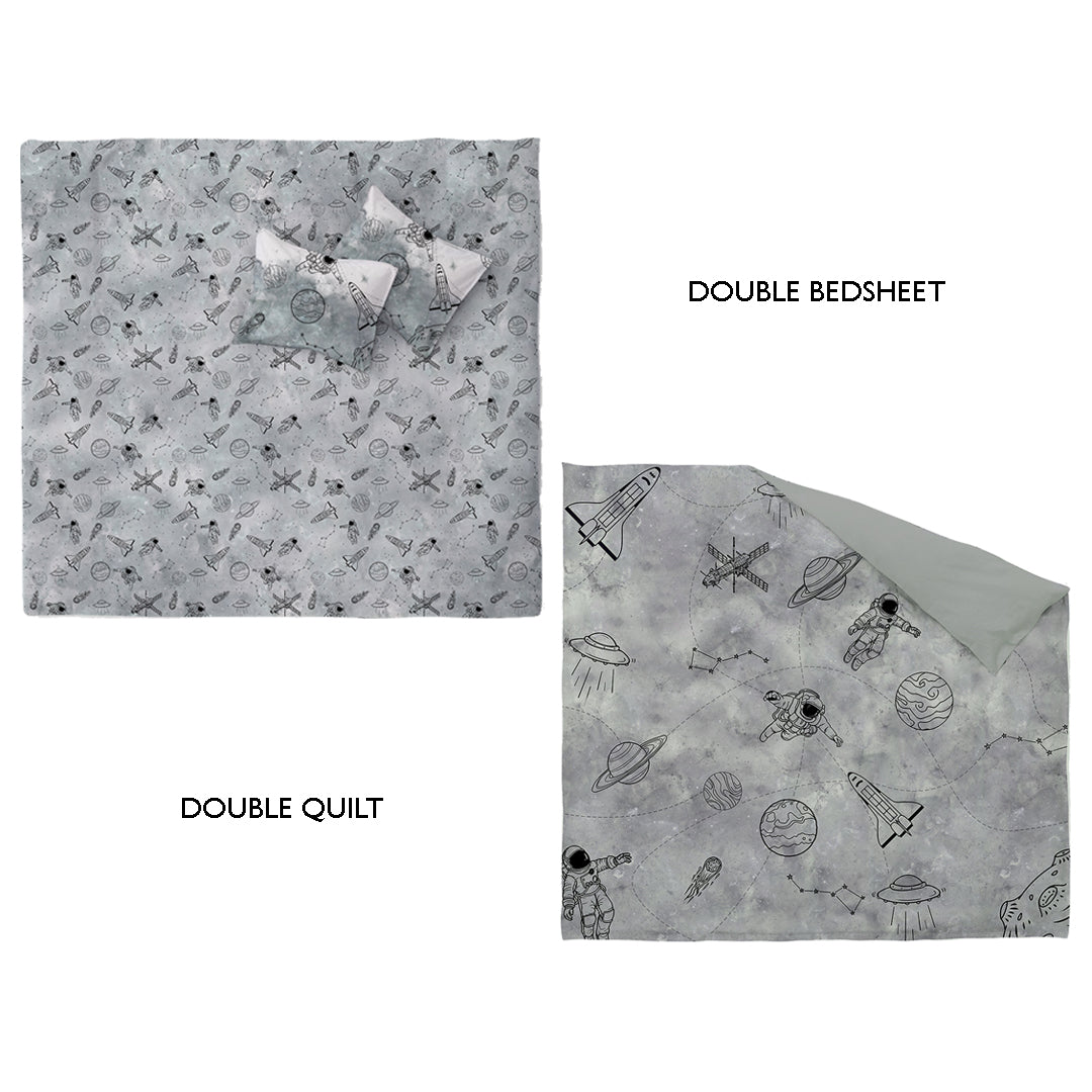 Astronaut Kids Double Bedding Combo