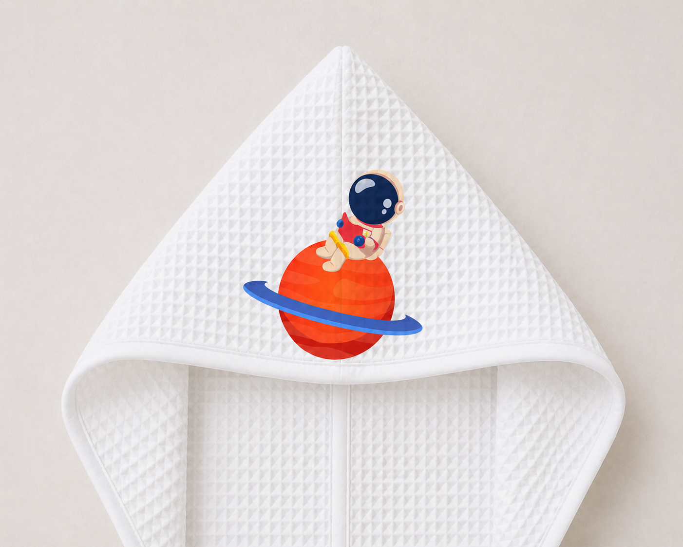 Space Waffle Hooded Towel – 100% Cotton