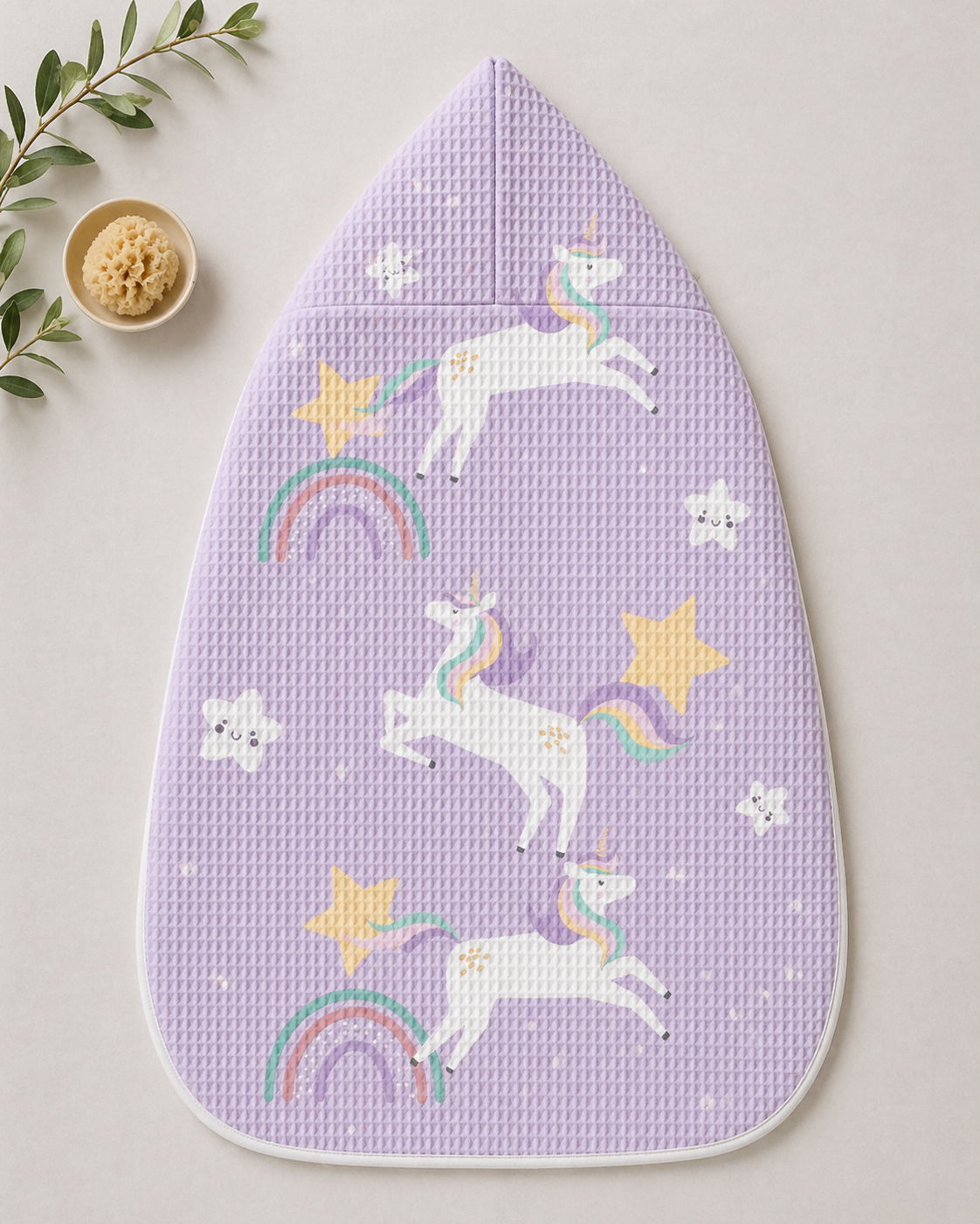 Unicorn Waffle Hooded Towel – 100% Cotton