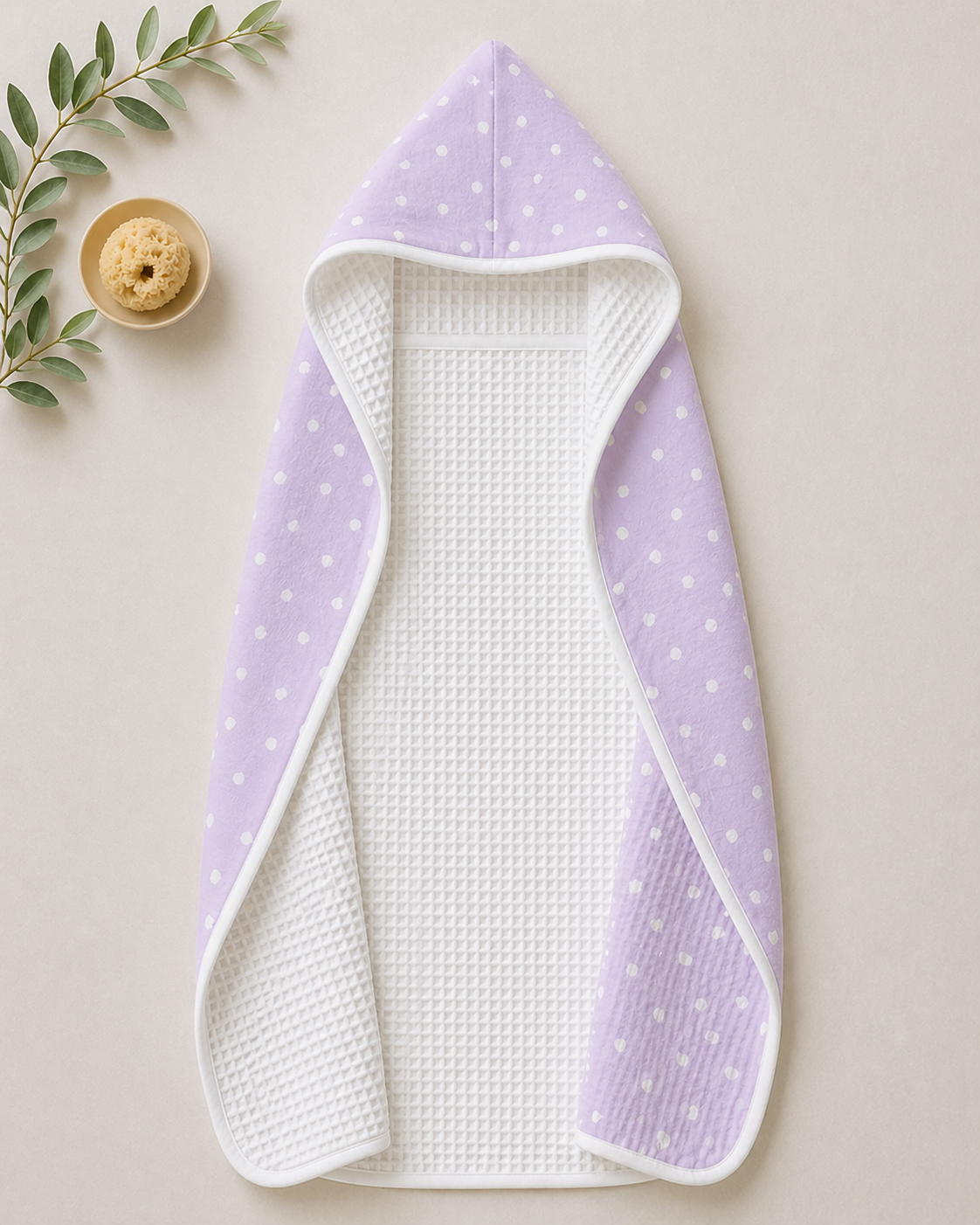 Unicorn Waffle Hooded Towel – 100% Cotton