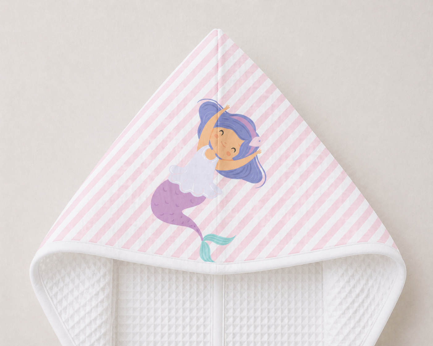 Fairytale Baby Waffle Hooded Towel – 100% Cotton