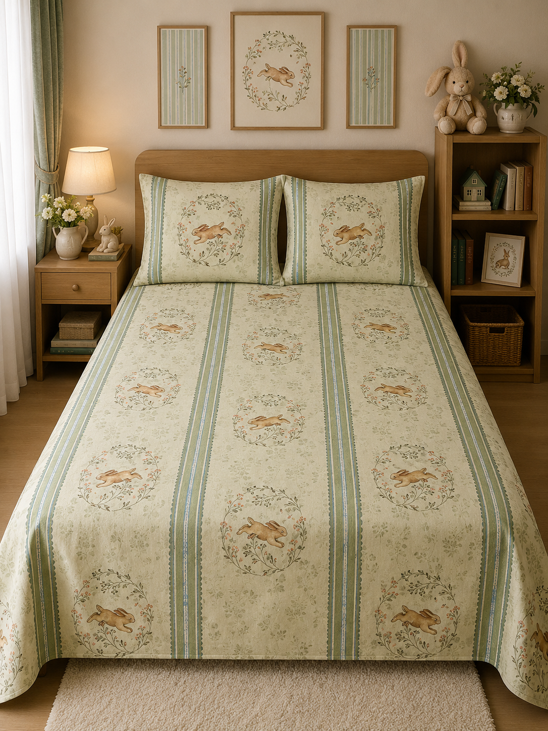 Peter Rabbit 100% Cotton Double Bedsheet
