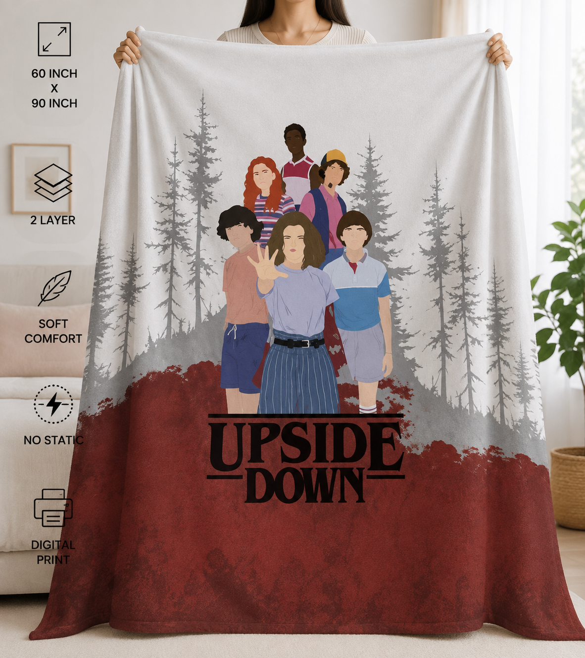 Stranger Things 100% Cotton Dohar