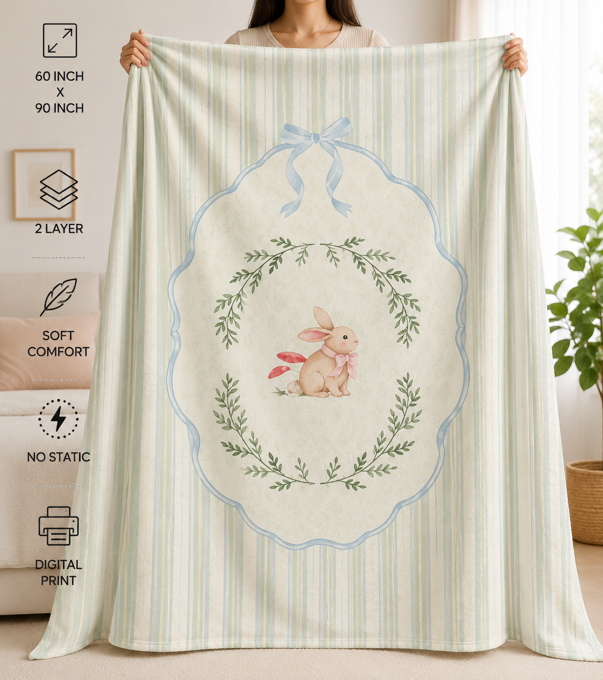 Peter Rabbit 100% Cotton Dohar