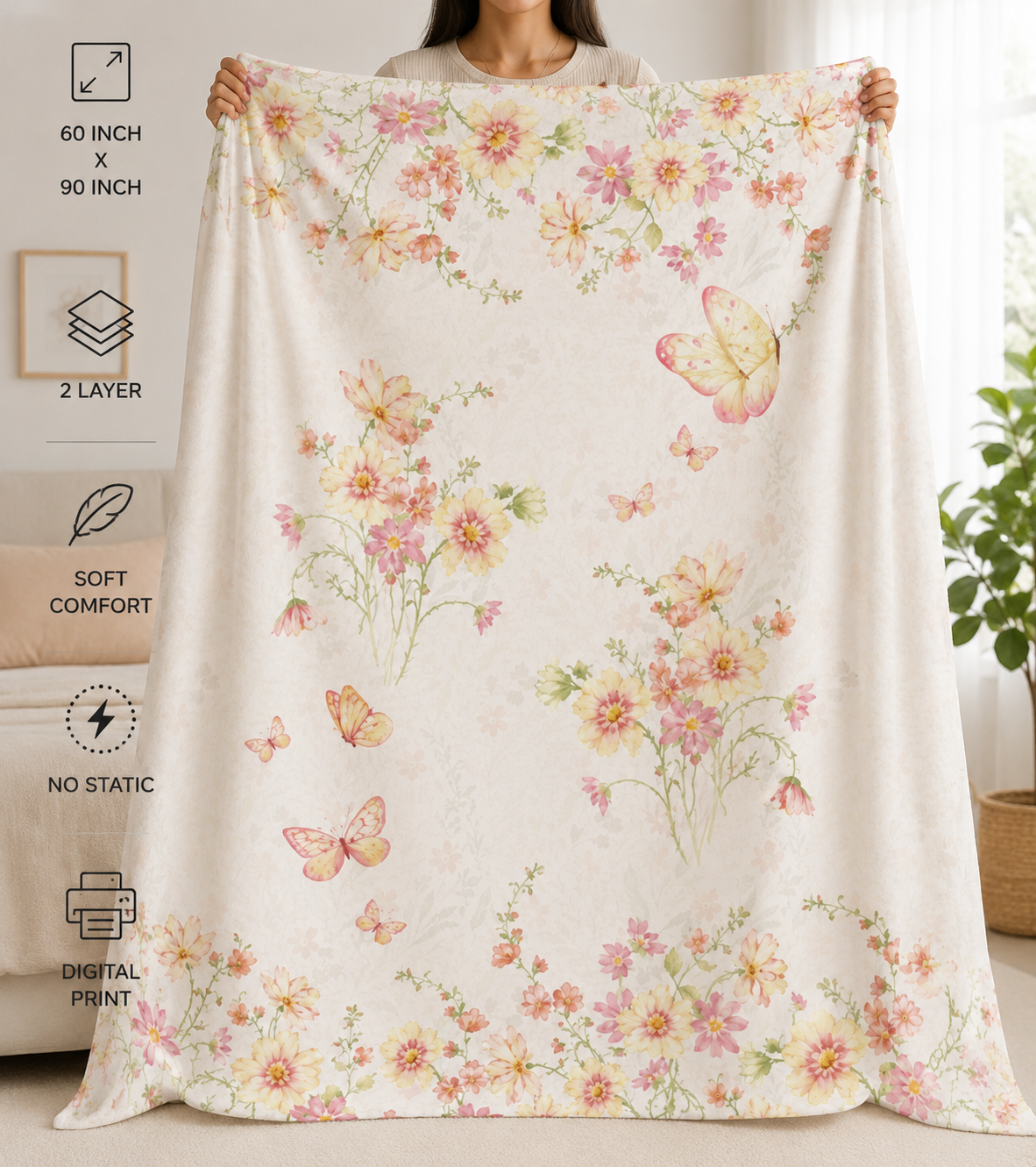 Floral Land 100% Cotton Dohar