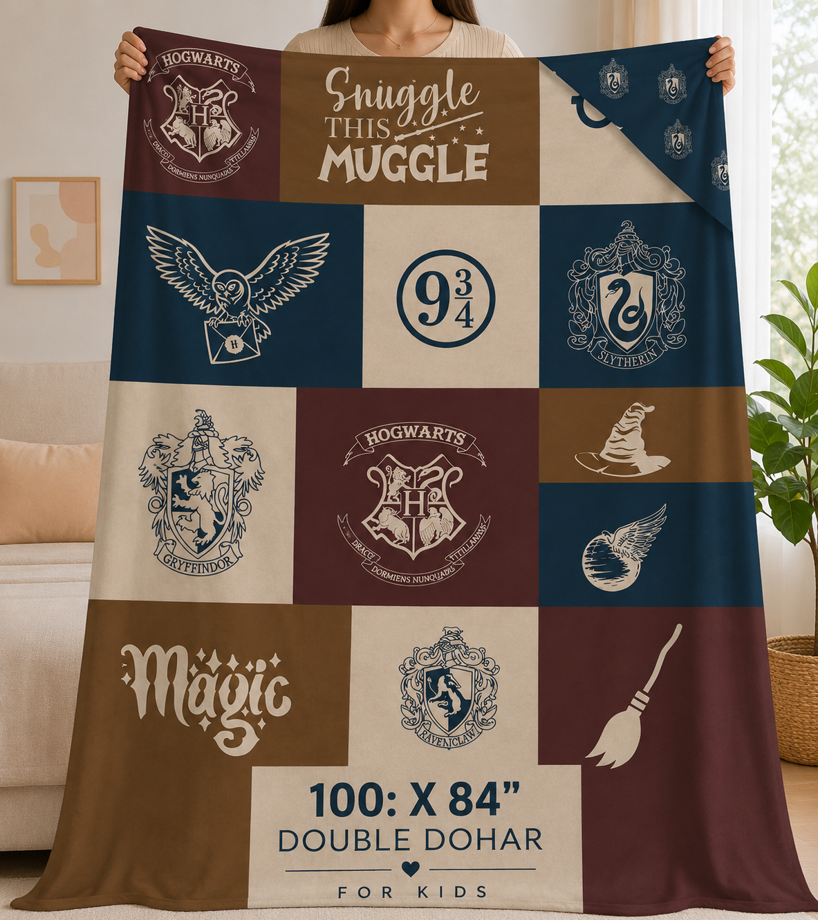 Harry Potter 100% Cotton Double Dohar