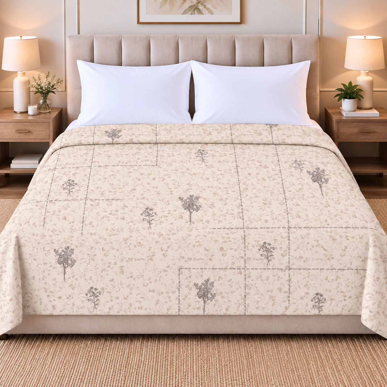 Pink Botanics 100% Cotton Double Dohar