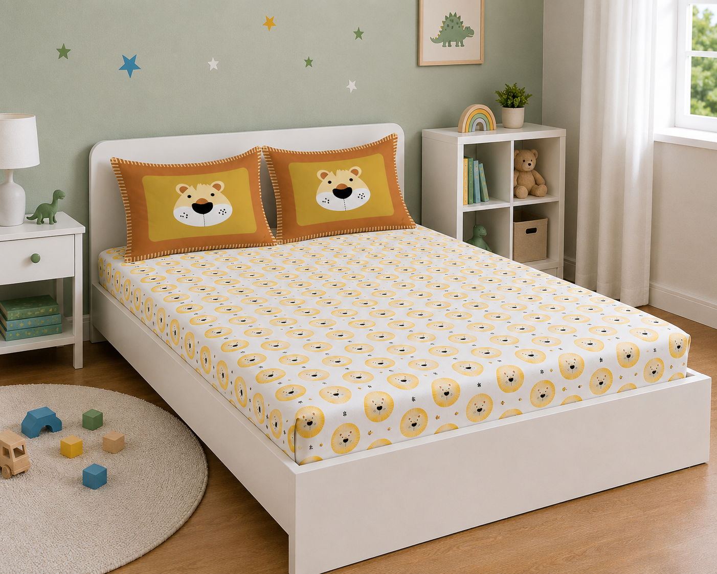 Jungle 100% Cotton Double Bedsheet
