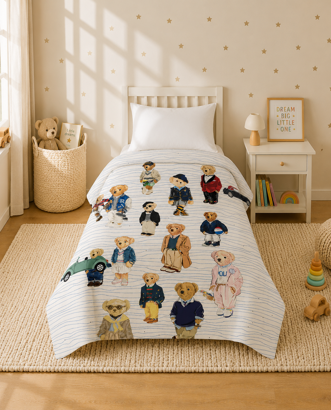 Polar Bear Reversible Kids Single Quilt