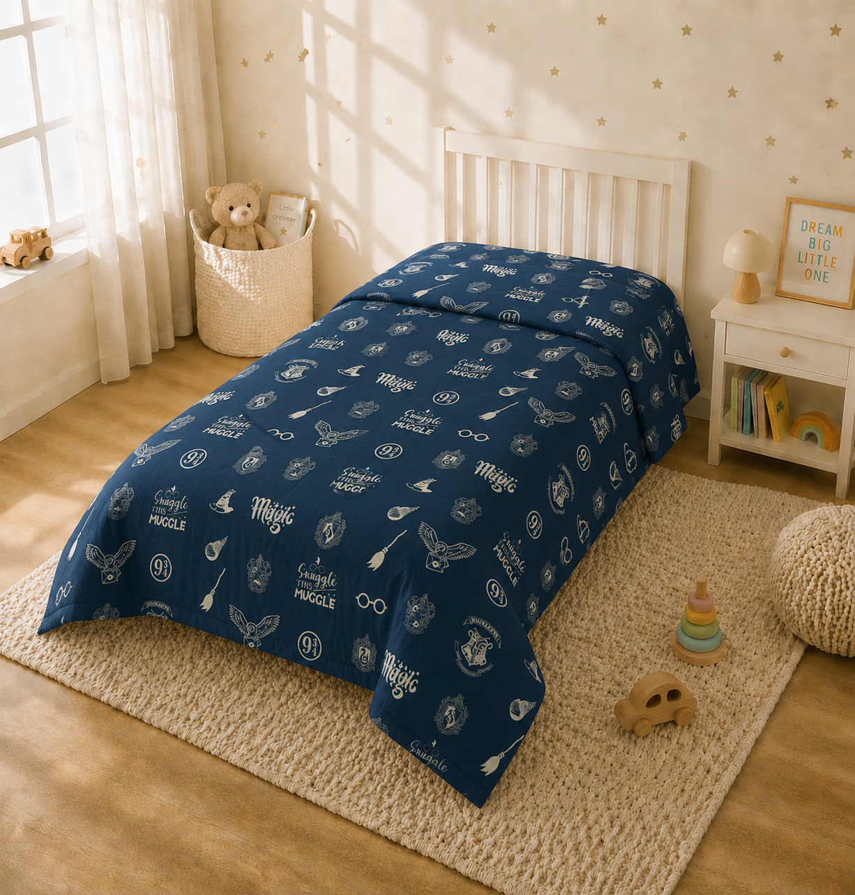 Harry Potter Reversible Kids Single Quilt