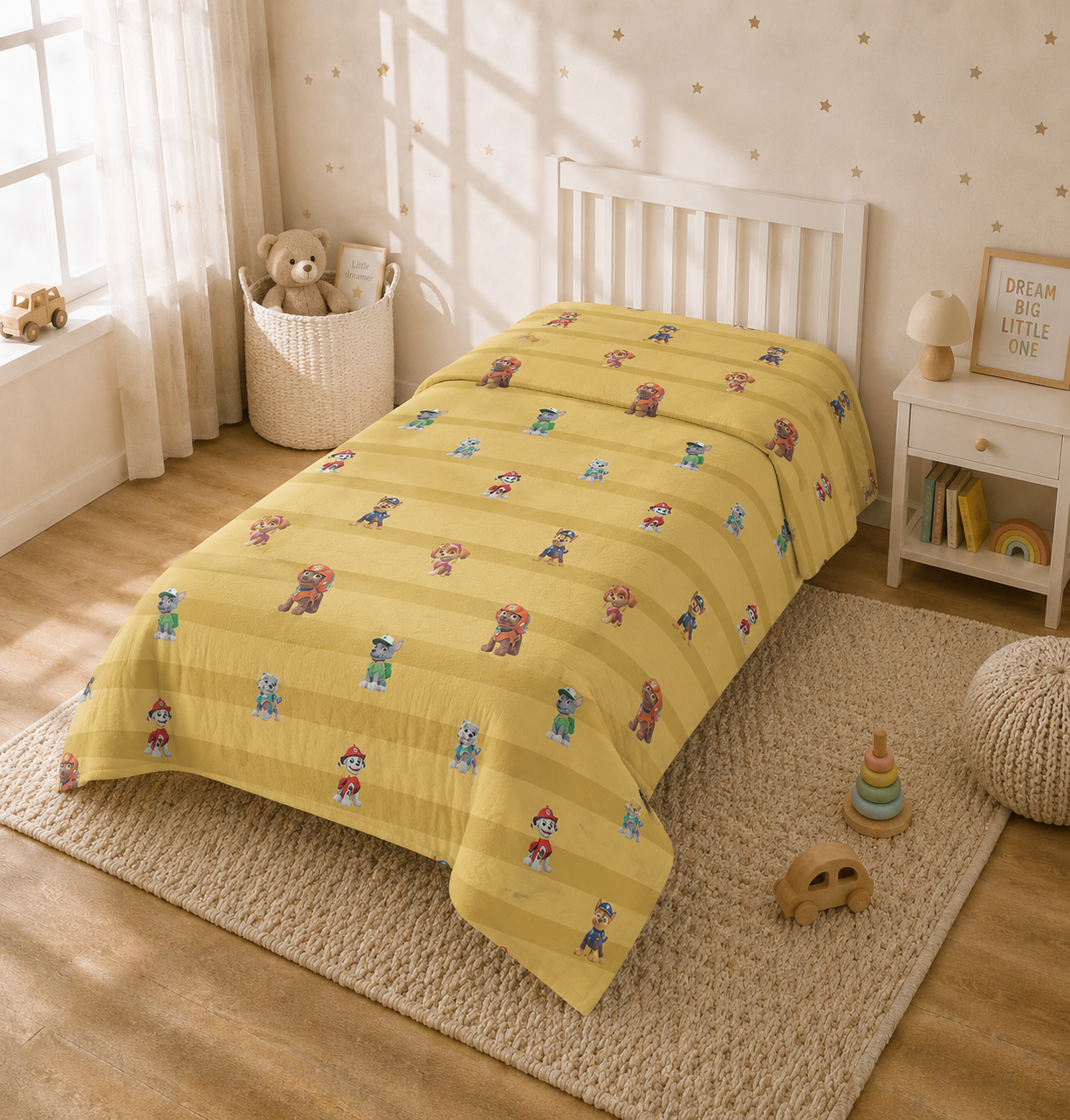 Paw Patrol Reversible Kids Single Quilt