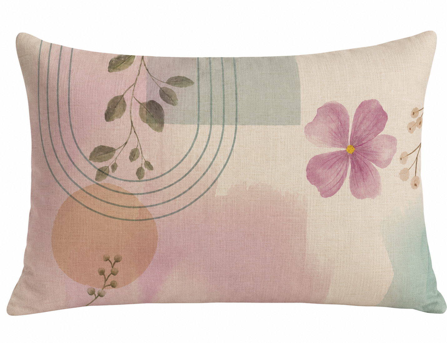 The Abstract Florals Luxury Double Bedsheet 800 TC