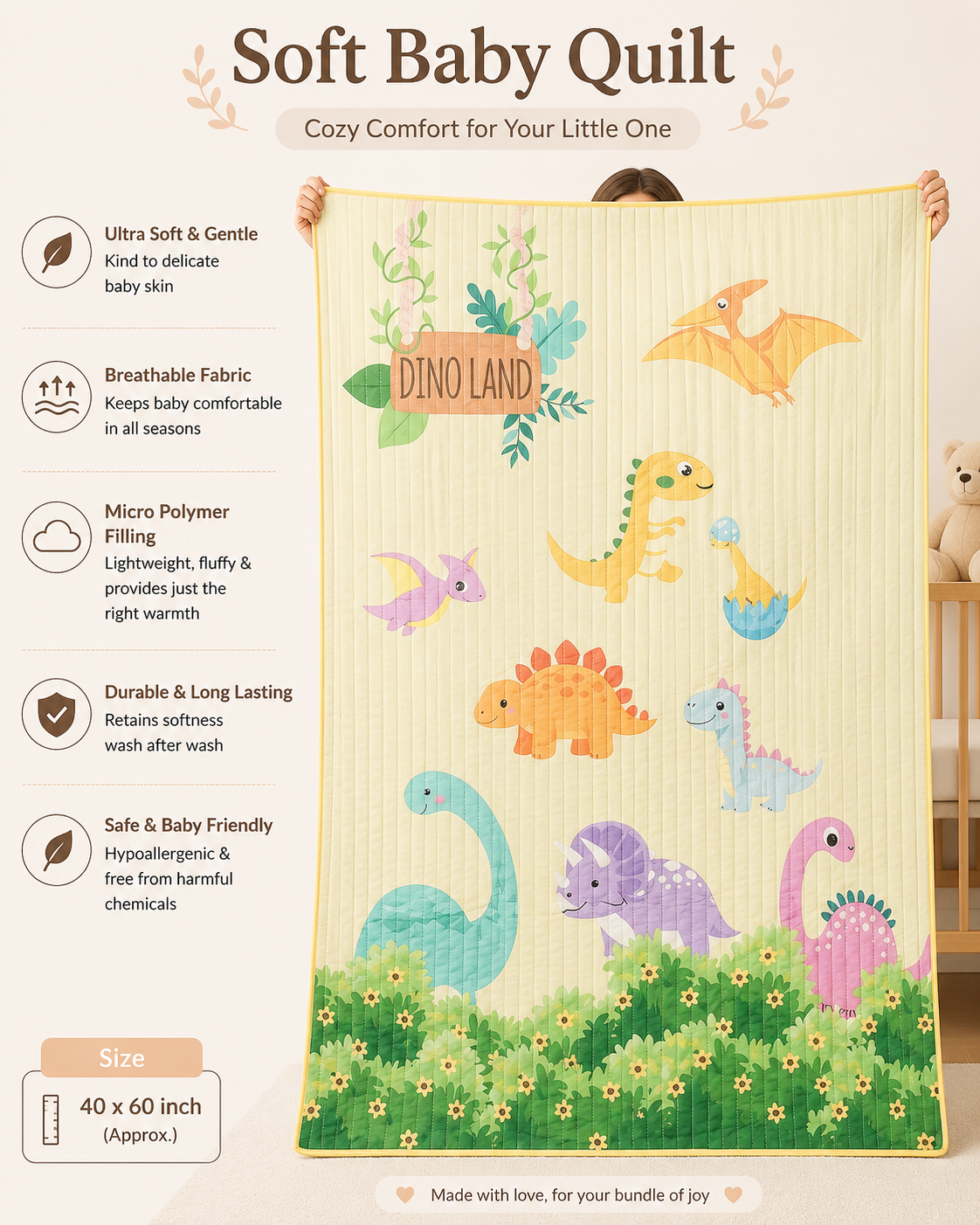 Dino Baby Quilt