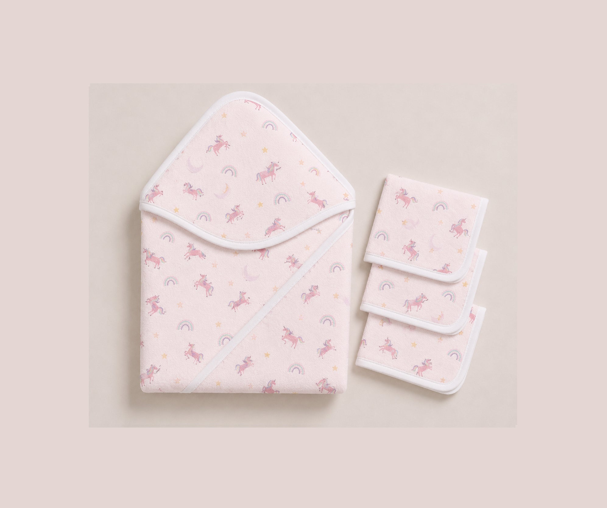 NEWBORN BATHING SET - MAGICAL UNICORN