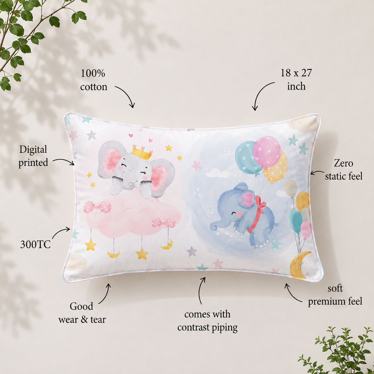 The Mystic Jungle 100% Cotton Single Bedsheet – 300 TC