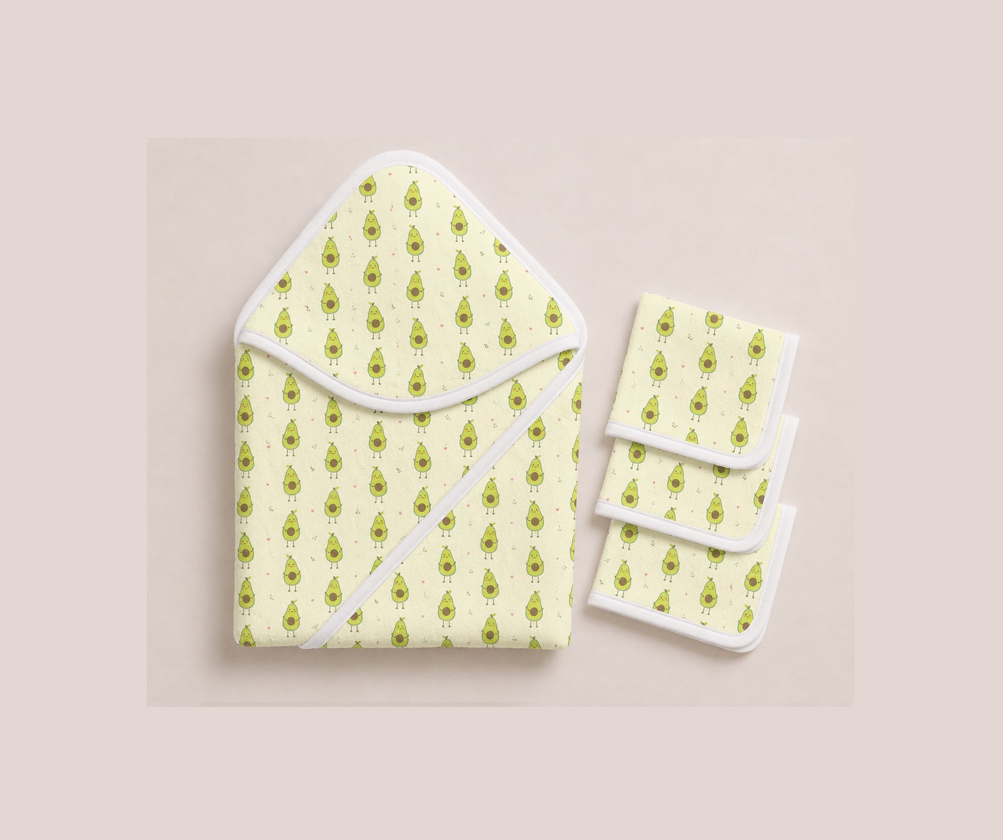 NEWBORN BATHING SET - SQUISHY AVOCADO