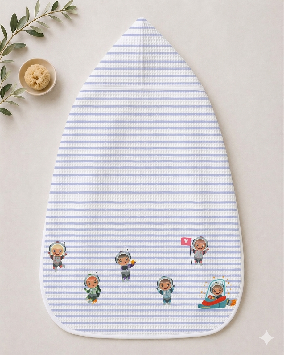 Space Waffle Hooded Towel – 100% Cotton