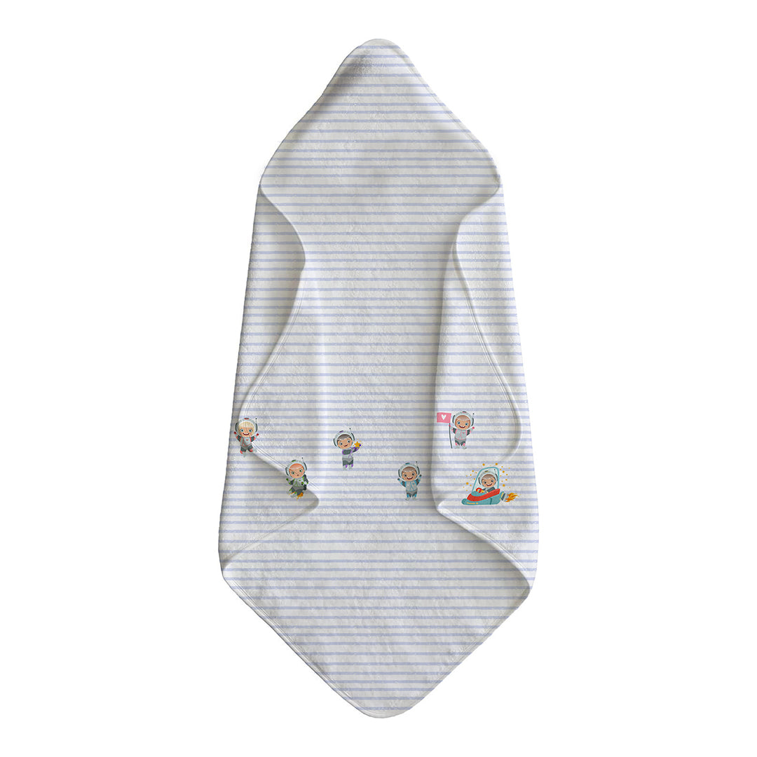 Space Waffle Hooded Towel – 100% Cotton