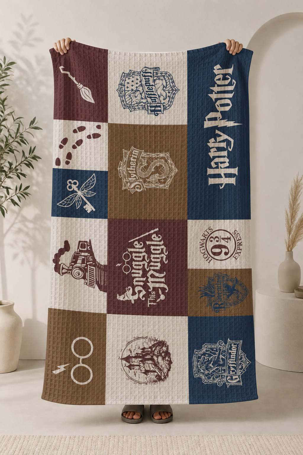 Harry Potter Waffle Bath Towel 2.0 – 100% Cotton