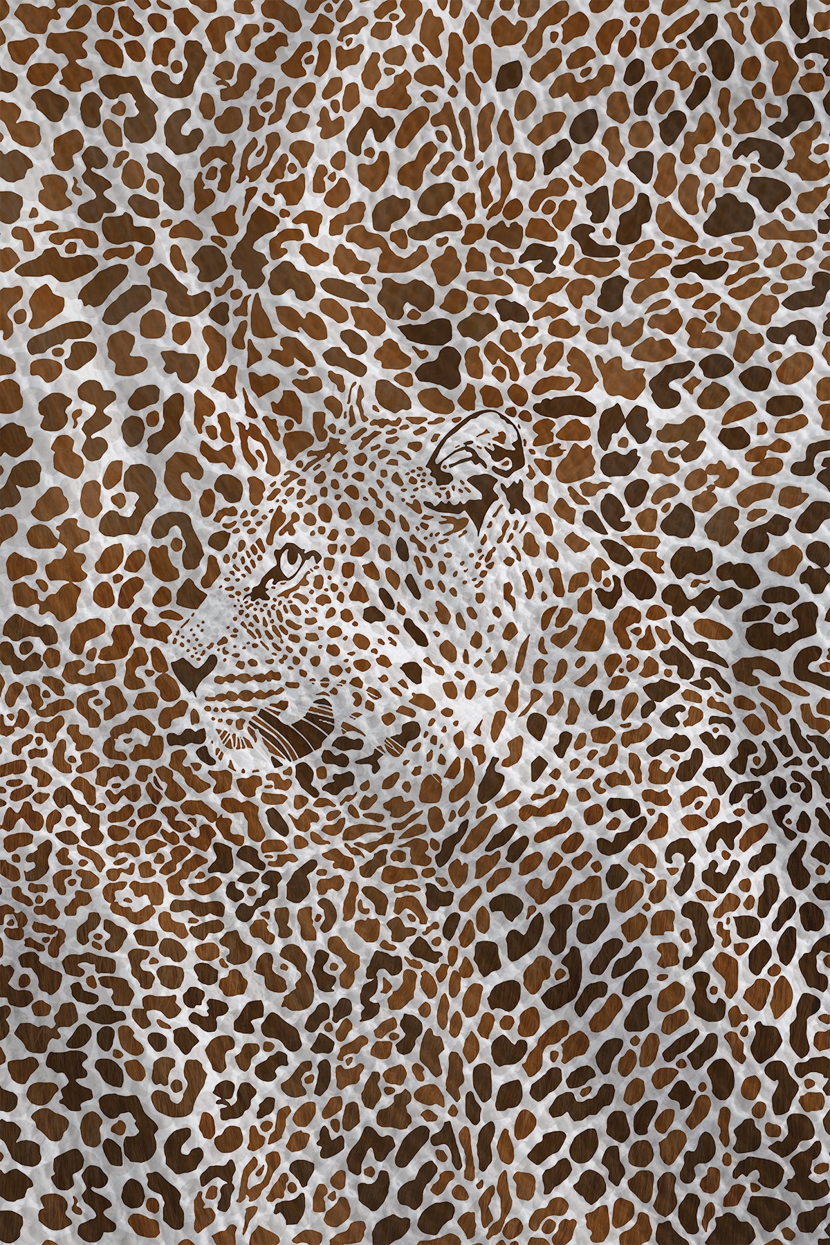 Bold Leopard Waffle Hand Towel (Set of 3 - Multi) - 100% Cotton