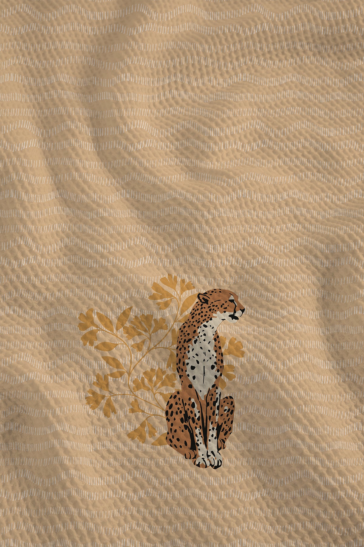 Leopard Waffle Hand Towel (Set of 3 - Multi) - 100% Cotton