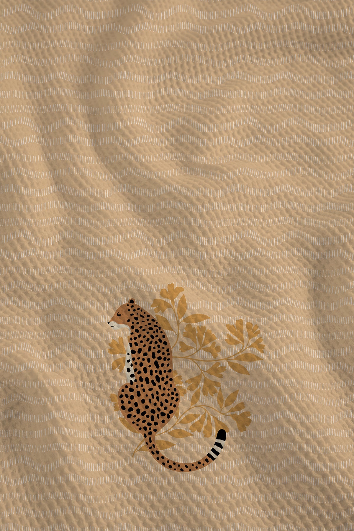 Leopard Waffle Hand Towel (Set of 3 - Multi) - 100% Cotton