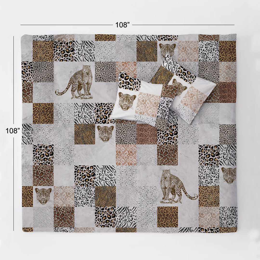 Leopard Luxury Double Bedsheet 800 TC