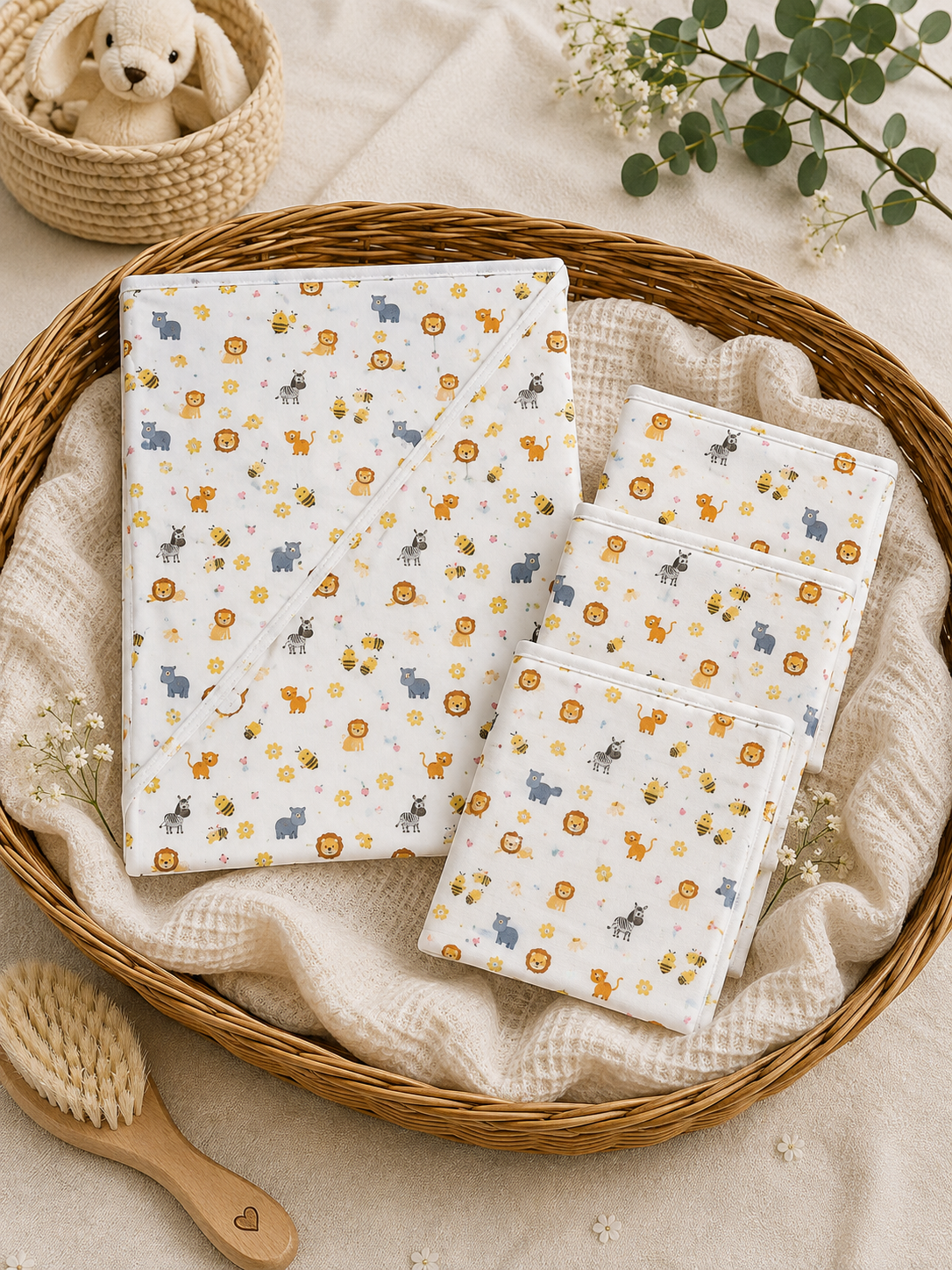 NEWBORN BATHING SET - MYSTIC JUNGLE