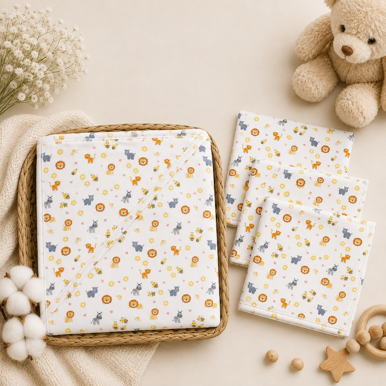 NEWBORN BATHING SET - MYSTIC JUNGLE
