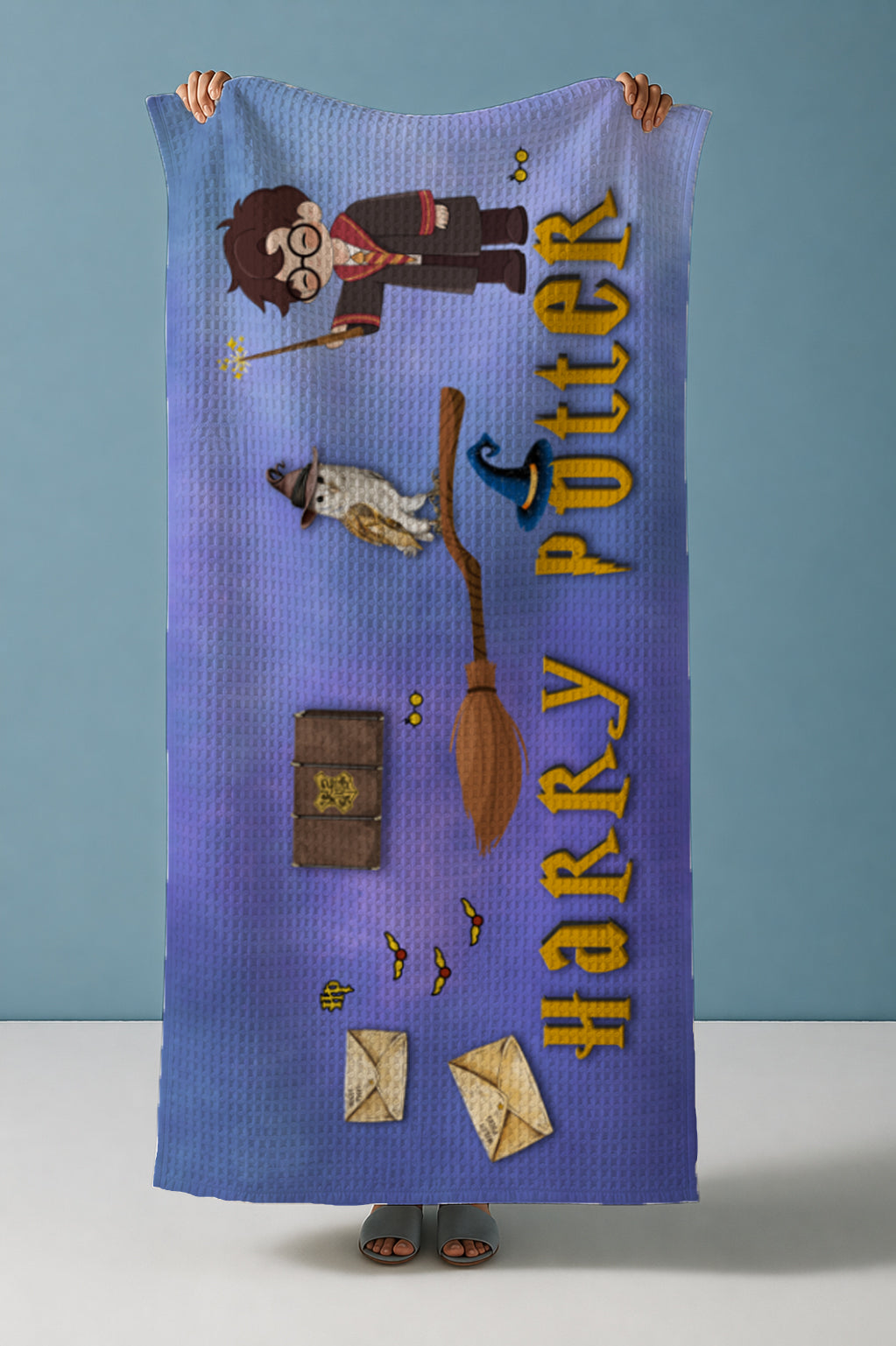 Harry Potter Waffle Bath Towel – 100% Cotton