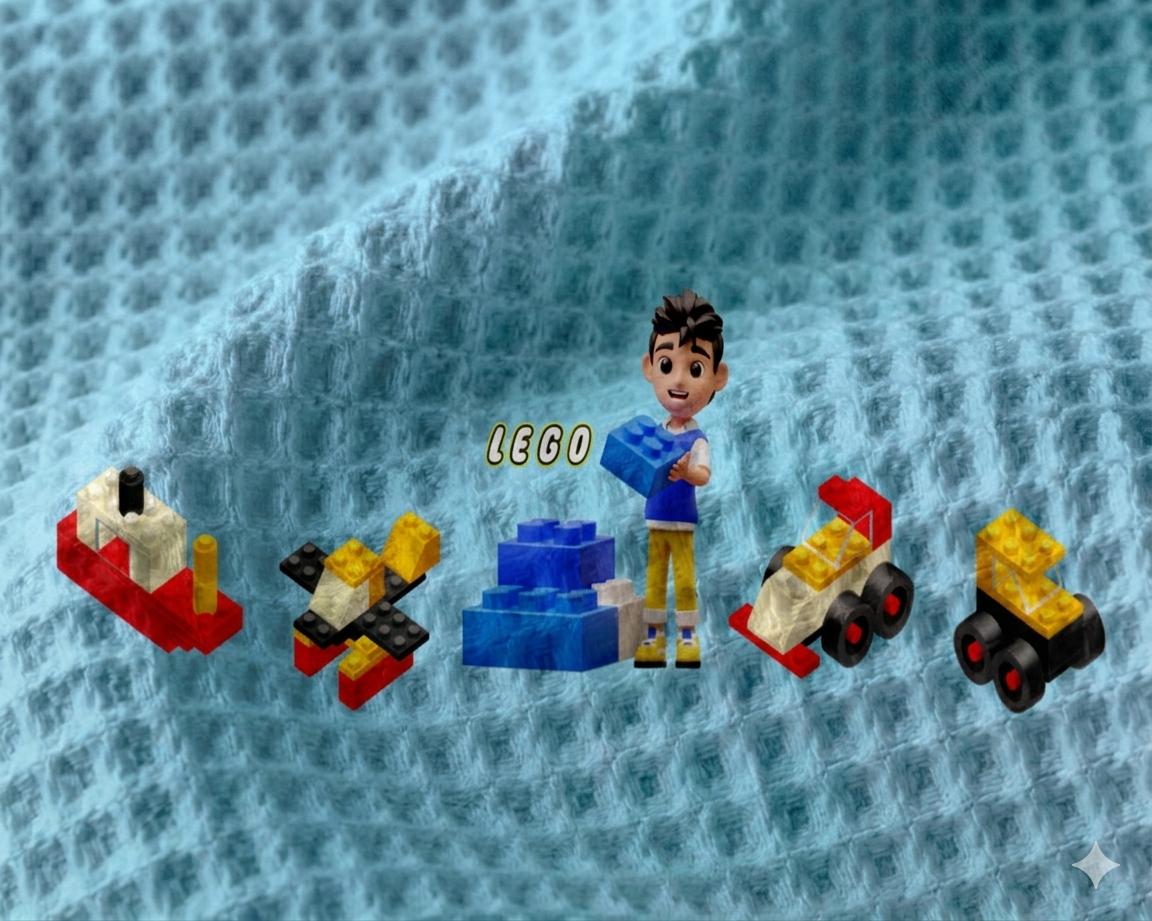 Lego Waffle Bath Towel – 100% Cotton